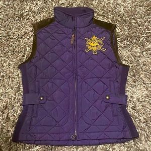 Ralph Lauren Sport Purple Quilted Vest, Sz Medium